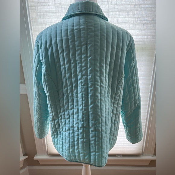 🔥🔥Chicos Light Blue Puffer Light Jacket  Size 3 - Picture 5 of 10